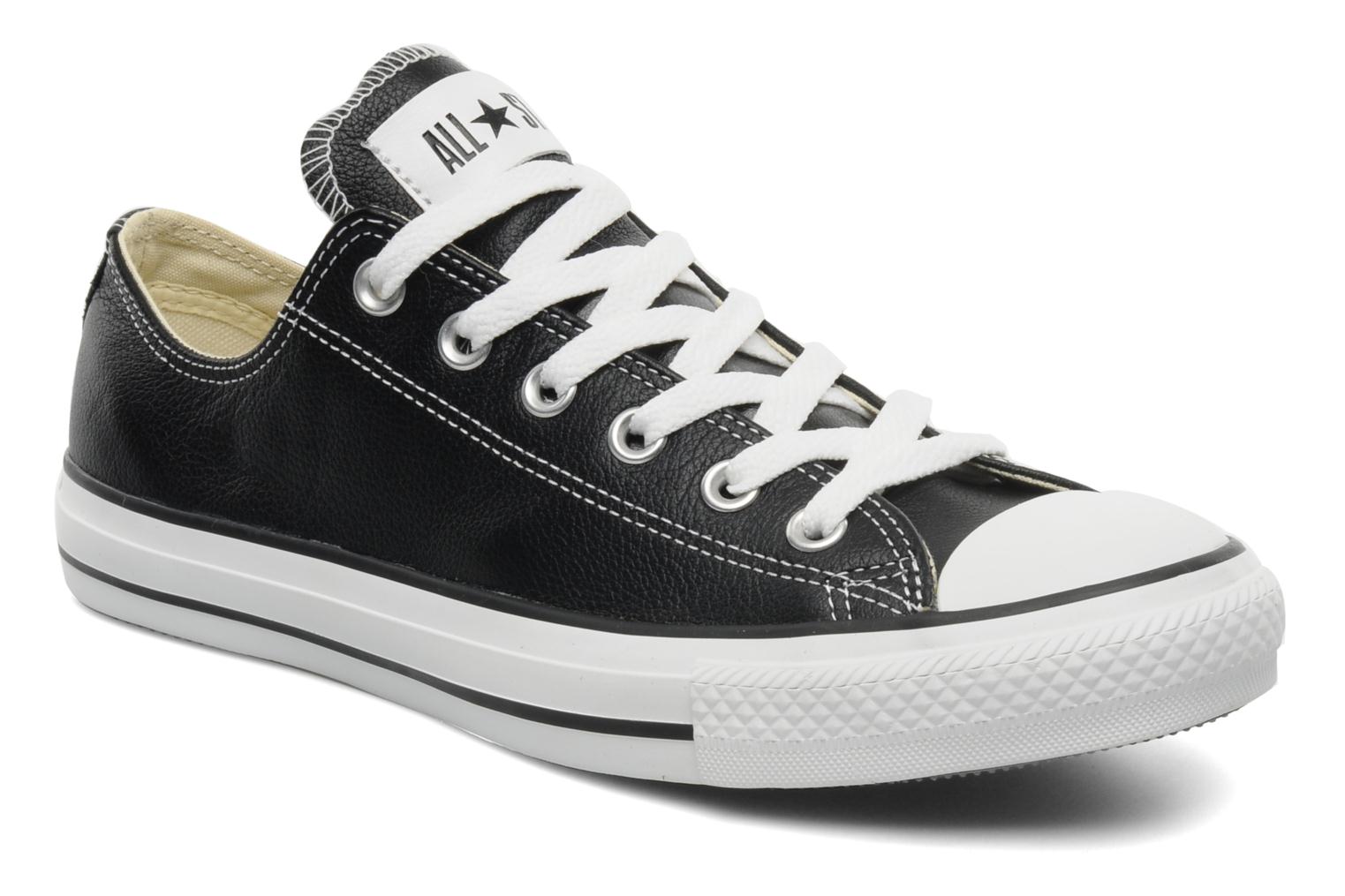 converse chuck taylor all star leather ox plimsolls