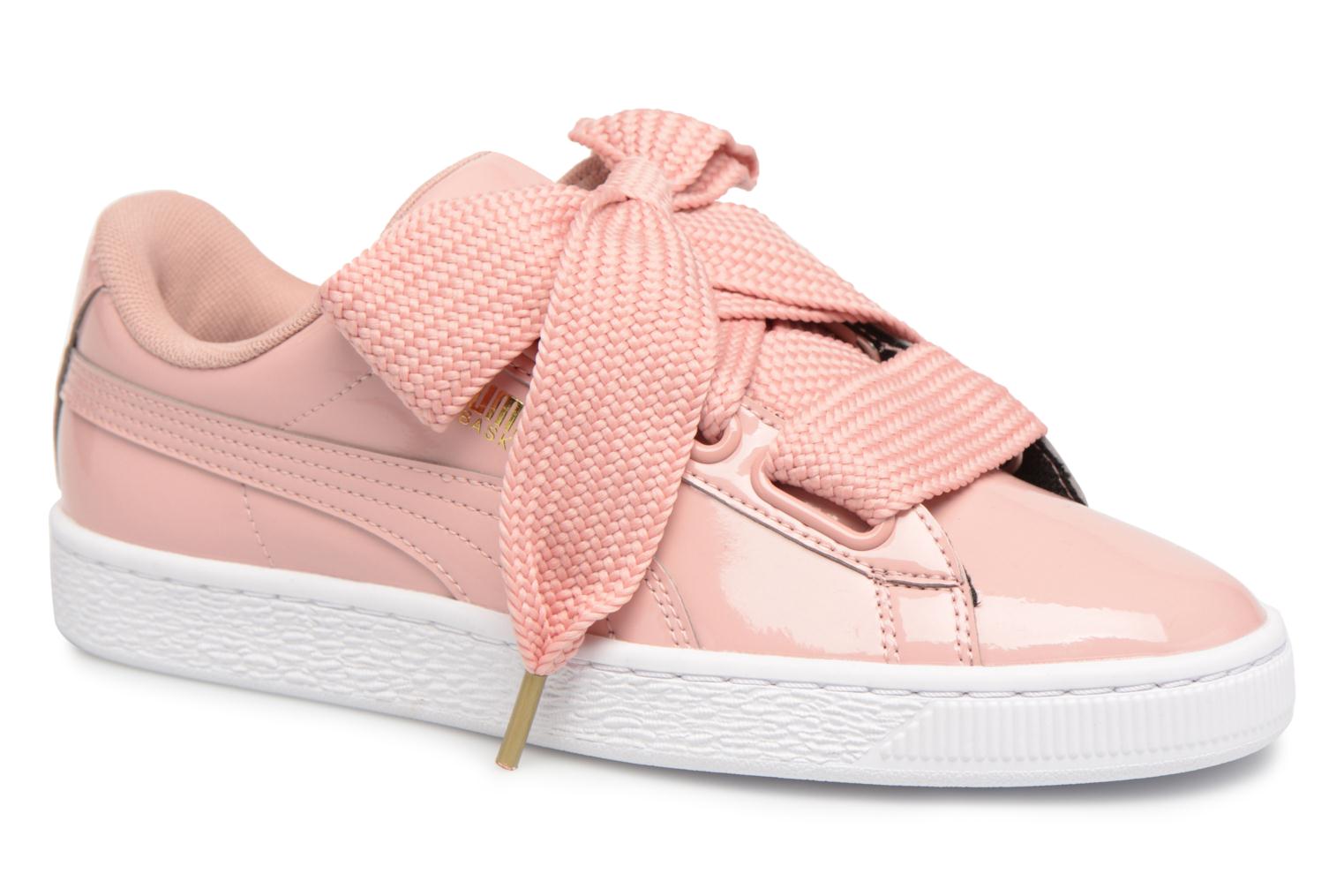 Marques Chaussure femme Puma femme Basket Heart Patent Wn's Peach Beige-Puma White Marques Chaussure femme Puma femme Basket Heart Patent Wn's Peach Beige-Puma White