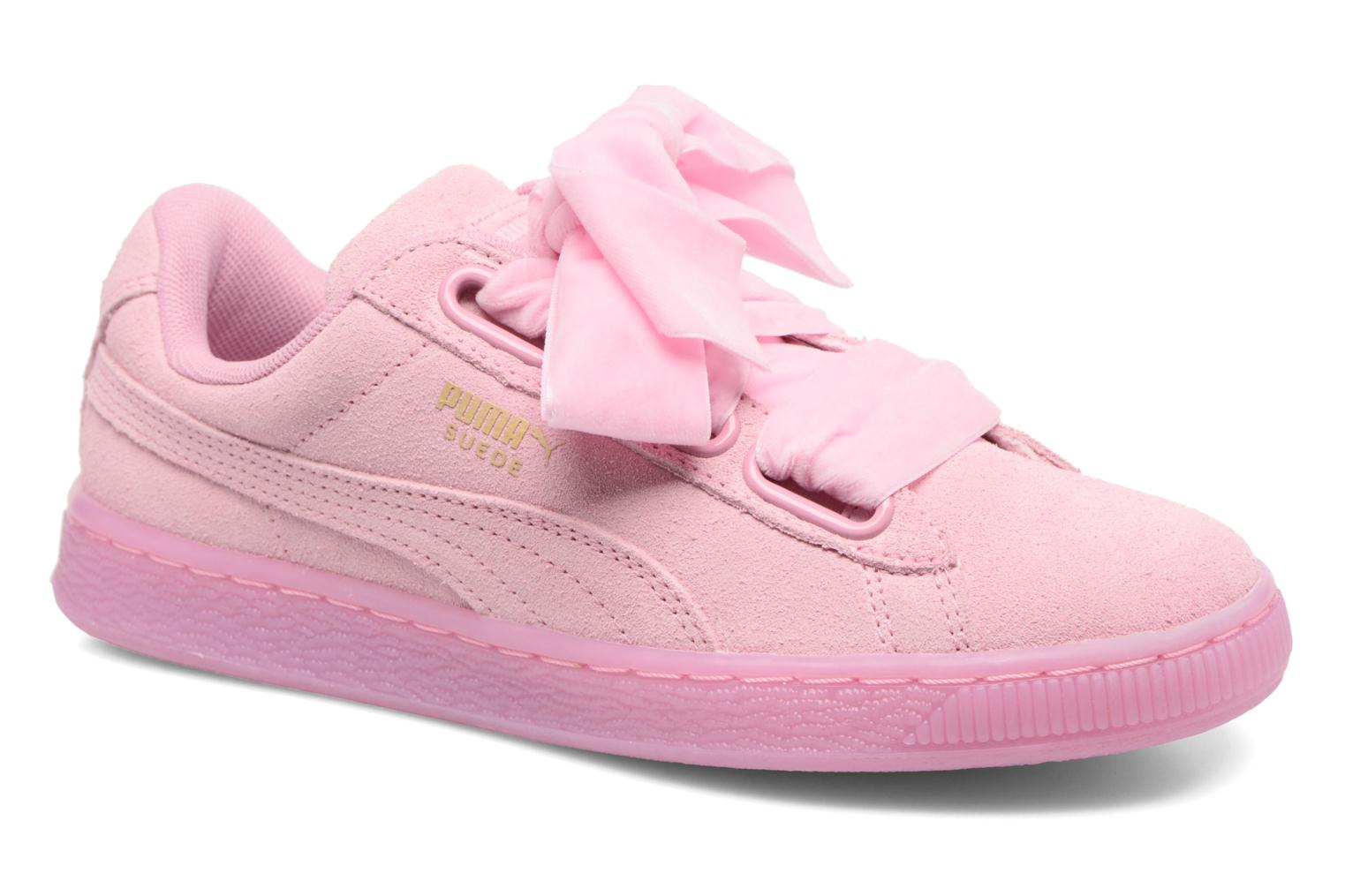 puma heart suede rose