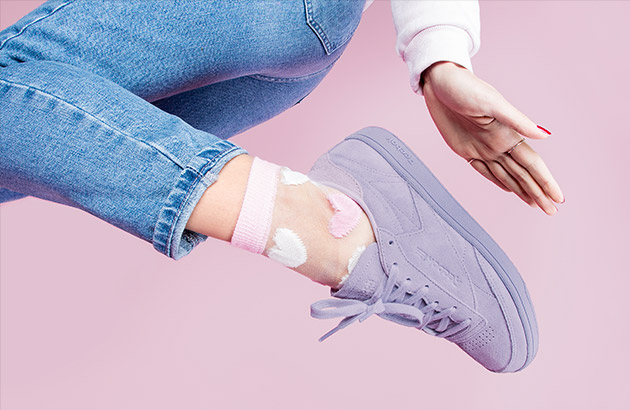 Baskets color block femme