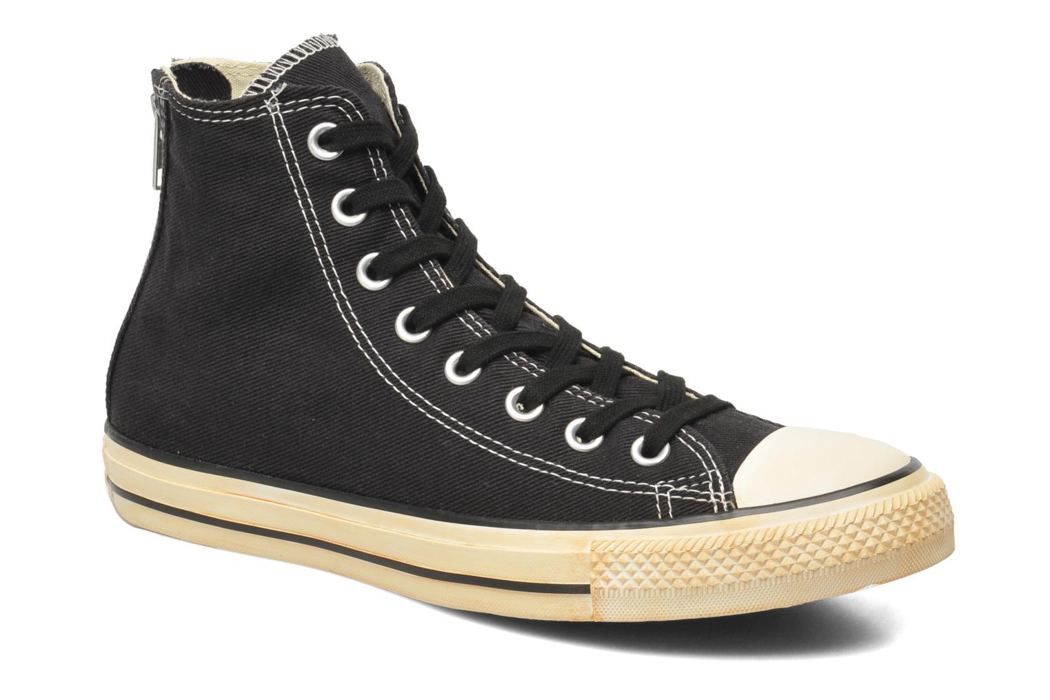 Converse Chuck Taylor Vintage Washed Back Zip Twill H (Black ...